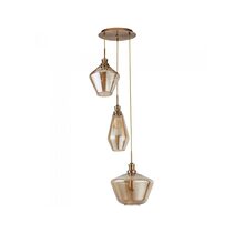 Sassa 3 Light Pendant Antique Brass - R5423-3P-AB