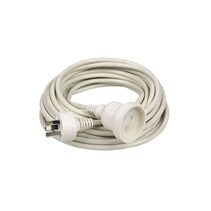 Mains 10 Meter Power Extension Lead Cord White - LEADW005