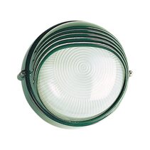 Round Outdoor Louvered Bunker Green - OL7942GN