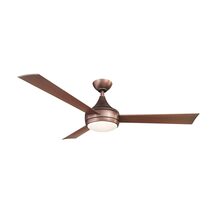 Donaire 52" AC Ceiling Fan With 16W LED & Without Light Brushed Bronze - DA-BB