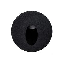 Mini Reces 1W 12V DC Round LED Step Light Black / Neutral White - HV3206N-BLK