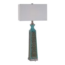 Camille Table Lamp Turquoise - 27869-1