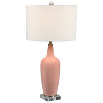 Anastasia Table Lamp Pink Glaze - 28369-1