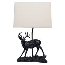 Calgary 1 Light Table Lamp Black / White - 12313