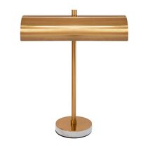Hamlin 1 Light Bankers Desk Lamp Brushed Brass - 12318