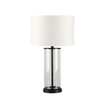 Left 1 Light Table Lamp Black / White - B12260