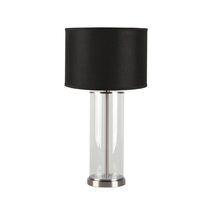 Left 1 Light Table Lamp Nickel / Black - B12263