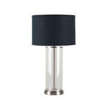 Left 1 Light Table Lamp Nickel / Navy - B12266
