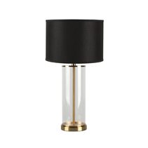 Left 1 Light Table Lamp Brass / Black - B12267