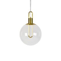 Claire 1 Light Pendant Small Clear / Gold - CLAIRE 30 GD