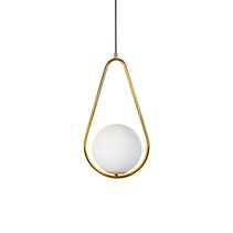 Lucy 1 Light Triangle Pendant Gold - LUCY TRIANGLE GD