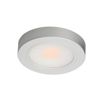 High Power Surface Mounted 3W LED Cabinet Light Silver / Warm White - SLED-UC3-SI + SLED-DR-SI