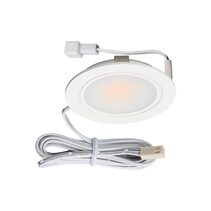 High Power Recessed 3W LED Cabinet Light White / Warm White - SLED-UC3-WH