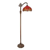 Red Dragonfly Tiffany Floor Lamp - T-280-12DF