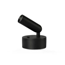 Bean 3W LED Wall Light with Switch Black / Warm White - BEAN ROUND BK