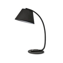 Ancient 1 Light Curved Table Lamp Black - ML725 T BK