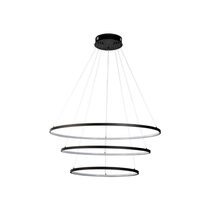 Ring Circle Design 120W LED Pendant Black / Warm White - MYFAIR-60/80/100 BLK