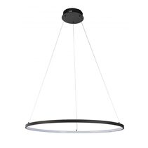 Ring Circle Design 40W LED Pendant Black / Warm White - MYFAIR-80 BLK