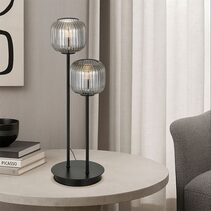 Bobo 2 Light 6W LED Table Lamp Black / Warm White - BOBO TL2-BKSM