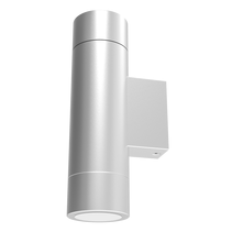 New Bondi 8W 240V Up & Down LED Wall Pillar Light Anodised Silver / Tri-Colour - SL7222TC/AS