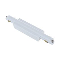Track Single Circuit 3 Wire Straight Connector White - TRK1WHCON2