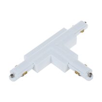 Track Single Circuit 3 Wire T-Piece Right Connector White - TRK1WHCON4R2