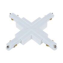 Track Single Circuit 3 Wire Cross-Piece Connector White - TRK1WHCON5