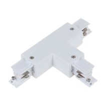 Track 3 Circuit 4 Wire T-Piece Left Connector White - TRK3WHCON4L2