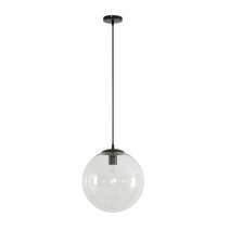 Bubble-300 Clear Glass Pendant Black - 31478