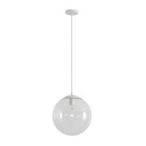 Bubble-300 Clear Glass Pendant White - 31479