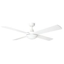 Tempest 52" AC Ceiling Fan With 18W Dimmable LED Light White / Tri-Colour - 20580/05