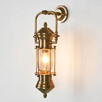 Lisbon Outdoor Wall Lamp Antique Brass IP54 - ELPIM59951AB