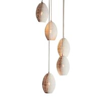 Constellation 5 Light Cluster Perforated Pendant White - ZAF10227WH