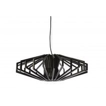Agry 620 1 Light Timber Pendant - AGRY-620 Black