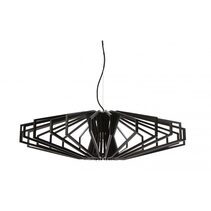 Agry 800 1 Light Timber Pendant - AGRY-800 Black