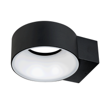 Cone Round 8W LED Wall Light Black / Warm White - SE7063WW/BK