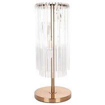 Zara 2 Light Table Lamp Brass - 12273