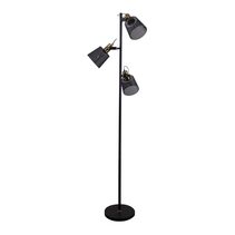 Rustica 3 Light Floor Lamp Black - 22520