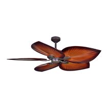 Tropicana 54" AC Ceiling Fan Oil-Rubbed Bronze / Brown - TRO54OBBR