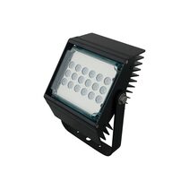 Polaris 50W 60° 24V DC LED Dimmable Architectural Flood Light Black / Natural White - AQL-910-BKE0505060S