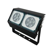 Polaris 100W 50° 24V DC LED Dimmable Architectural Flood Light Black / RGBW - AQL-913-BK-E100Z250S