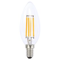 Filament Candle 4W E12 Dimmable LED Globe / Cool White - LCAN4WCE12CWD