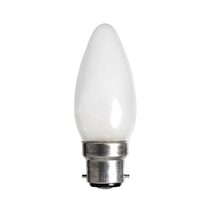 Frosted Candle 6W B22 Dimmable LED Globe / Warm White - LCAN6WPBCWWD