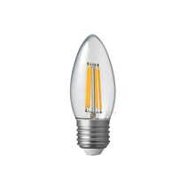 Filament Clear Candle LED 6W E27 Dimmable / Warm White - F627-C35-C-27K
