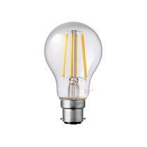Filament Clear GLS LED 8W B22 Dimmable / Warm White - F822-A60-C-27K