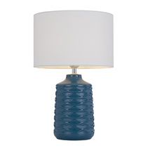 Agra Table Lamp Blue - AGRA TL-BLWH