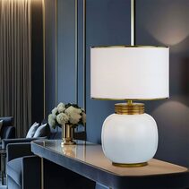 Davila Table Lamp White - DAVILA TL-WHGD