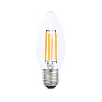 Filament Clear Candle 4W E27 Dimmable LED Globe / Warm White - LCA27E27D/C