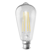 Filament ST64 Clear 8W LED B22 Dimmable / Warm White - LST21WW/B22D/C