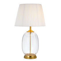 Perla Table Lamp Antique Gold / Clear - PERLA TL-IVCL